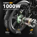 Cybervelo EK11 Fat-Tire Moped E-Bike (48V 20Ah) - Image 2