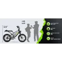 Cybervelo EK11 Fat-Tire Moped E-Bike (48V 20Ah) - Image 12