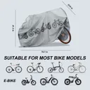 Lacros Bike Cover Water-Resistant (Silver) - Image 8