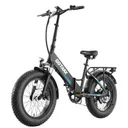 GOTRAX R3 Fat Tire Folding E-Bike (Black)