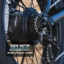 GOTRAX R3 Fat Tire Folding E-Bike (Black) - Image 6