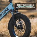 GOTRAX R3 Fat Tire Folding E-Bike (Black) - Image 7