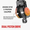 Zoom HB-875E Brake Lever Pair - Image 2