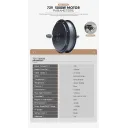 Generic 72V 5000W Fat Direct Drive Hub Motor (26" x 4") - Image 10