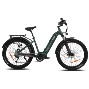 Biktrix Juggernaut Classic Duo Step-Thru L 19" 26x4 Fat (Emerald Green)