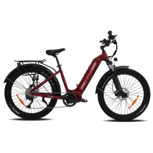 Biktrix Juggernaut Classic Duo Step-Thru L 19" 27.5x3 MTB (Cherry Red)