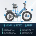 Cybervelo EK12 Step-Thru Commuter (Blue) - Image 11