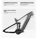 CYCTRAC Carbon Full-Suspension E-MTB 48V 500W (Grey) - Image 10