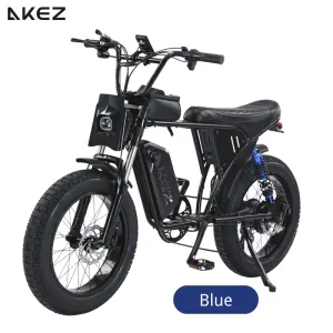 AKEZ X7 750W Fat Tire E-Bike (48V 18.2Ah) (Yellow)