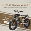 AKEZ X7 750W Fat Tire E-Bike (48V 18.2Ah) (Yellow) - Image 7