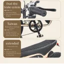 AKEZ X7 750W Fat Tire E-Bike (48V 18.2Ah) (Yellow) - Image 19