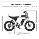 AKEZ X7 750W Fat Tire E-Bike (48V 18.2Ah) (Yellow) - Image 21