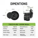 Tongsheng TSDZ16 1000W Mid-Drive Kit w/ B02N Display - Image 9