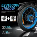 Bikes&You DP2603 Dual-Motor Fat eBike (Blue) - Image 4