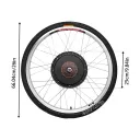 Generic 48V 1000W 26" Rear Hub Kit w/ SW900 - Image 6