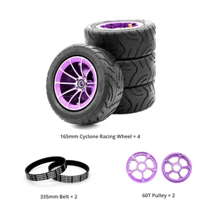 Meepo Cyclone 165s Racing Wheel Set (Silver) product photo