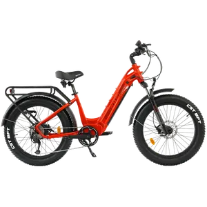 Biktrix Juggernaut Hub Duo Step-Thru 24x4 Fat (M 17") (Lava Orange)