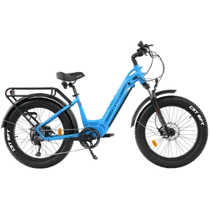 Biktrix Juggernaut Hub Duo Step-Thru 24x4 Fat (M 17") (Prairie Blue)