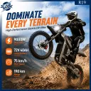 SLDBK R19 9000W Electric Dirt Bike (72V 40Ah) - Image 2