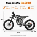 SLDBK R19 9000W Electric Dirt Bike (72V 40Ah) - Image 6