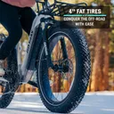 GOTRAX Tundra V2 Fat Tire Step-Over (Gray) - Image 7